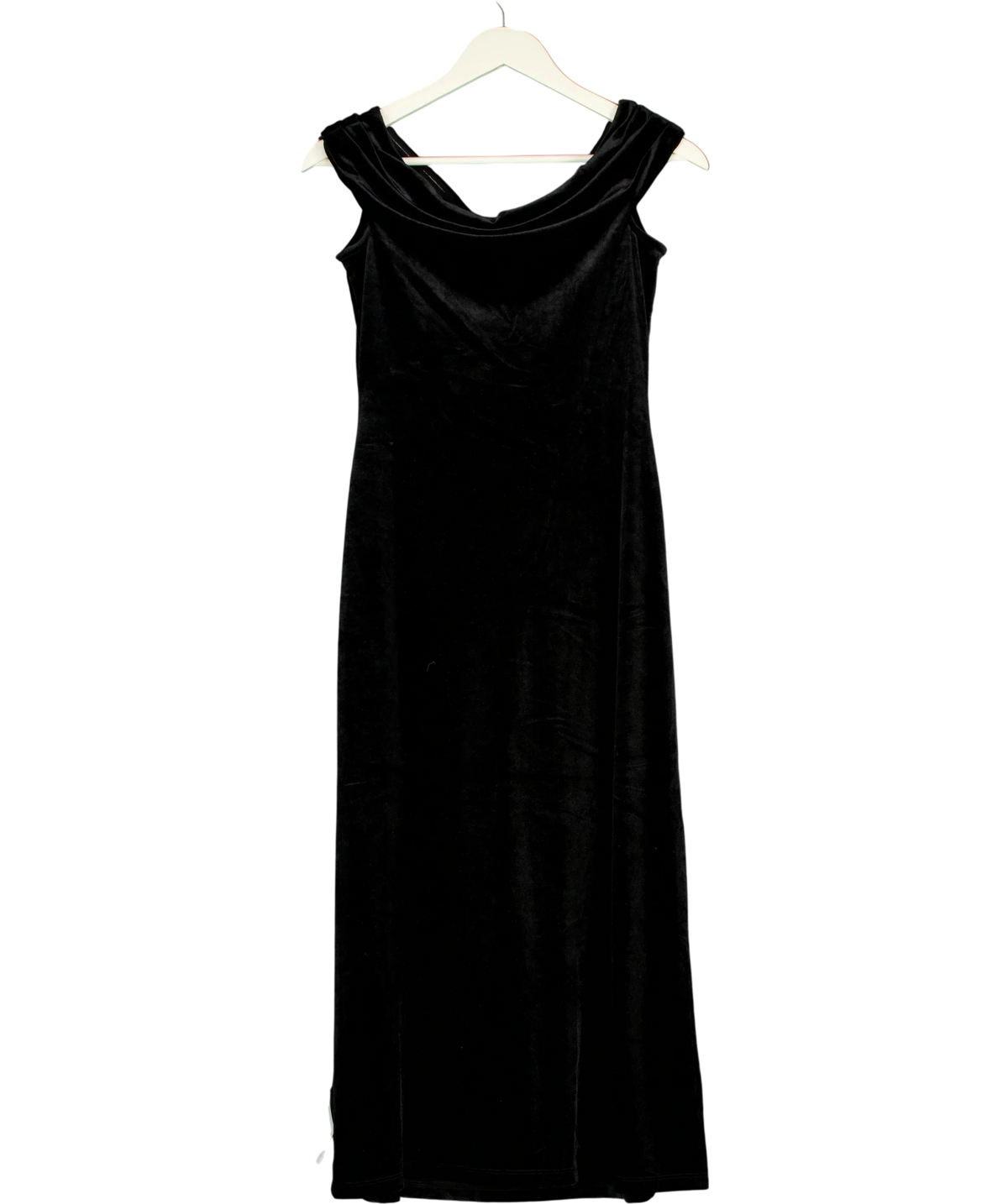 Nobody's Child Black Pippa Maxi Dress, size UK 10 — back