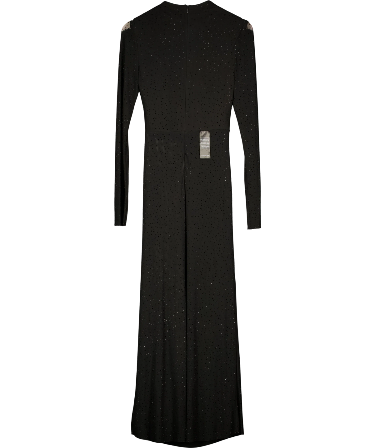 FOREVER NEW Black Nina Embellished Maxi Dress, size UK 10 — back