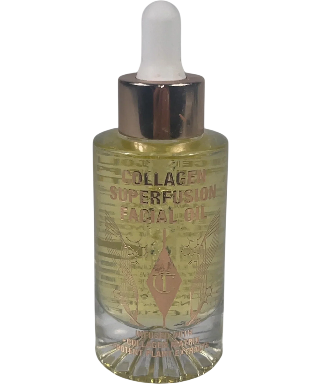 Charlotte Tilbury Collagen Superfusion Facial Oil Gold, size 30ml — front
