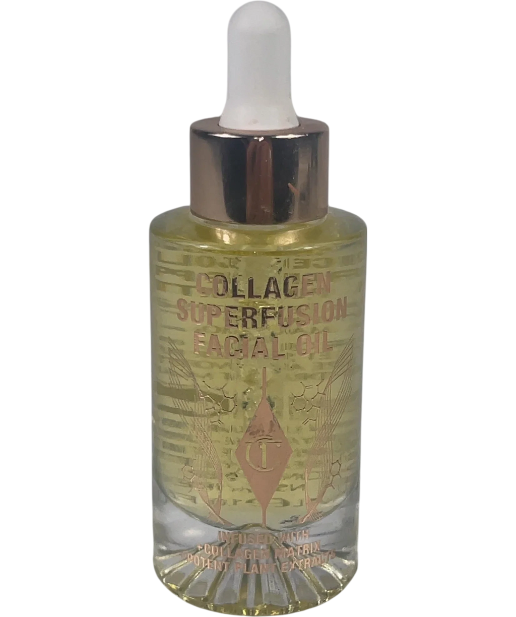 Charlotte Tilbury Collagen Superfusion Facial Oil Gold, size 30ml — front