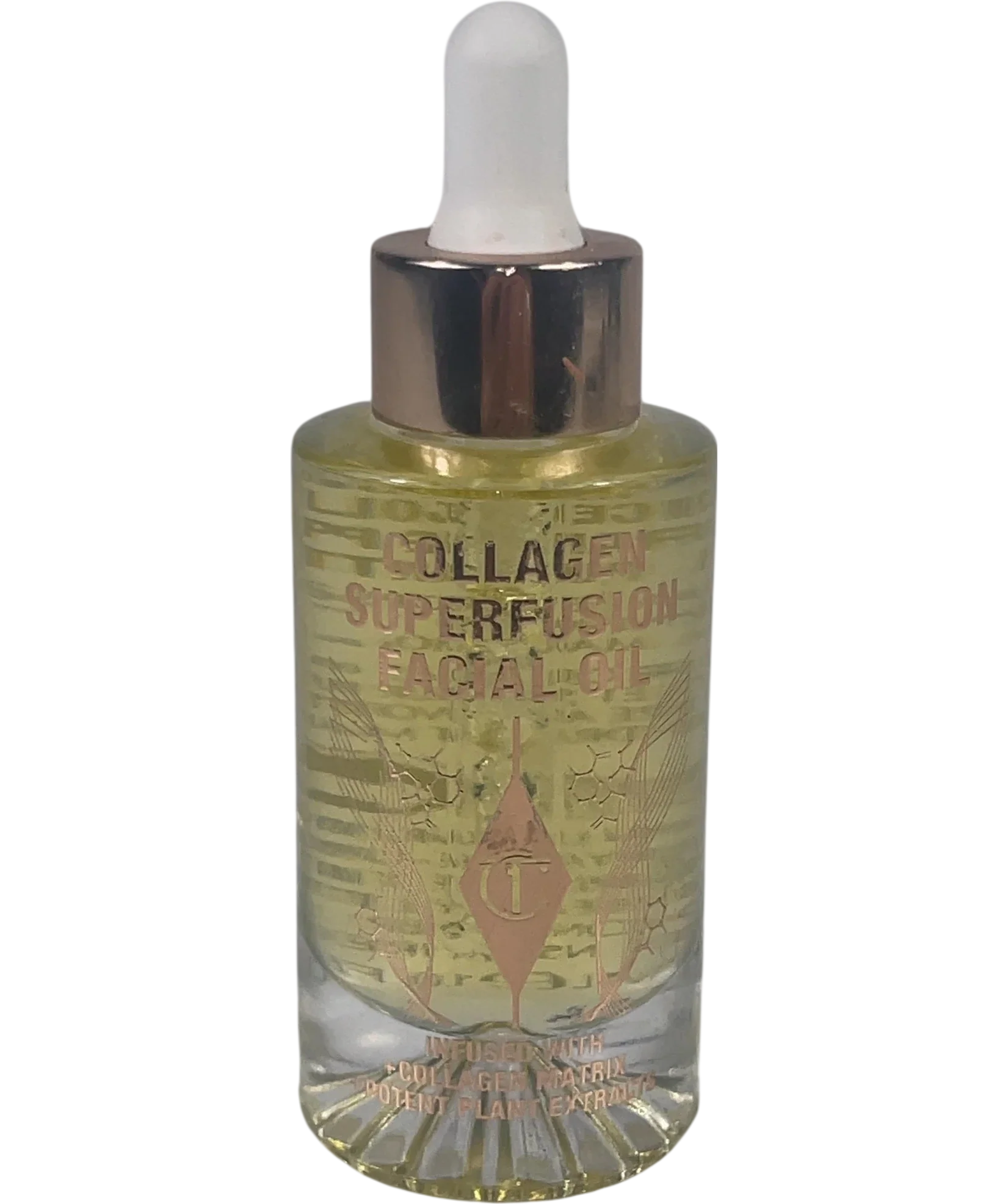 Charlotte Tilbury Collagen Superfusion Facial Oil Gold, size 30ml — front