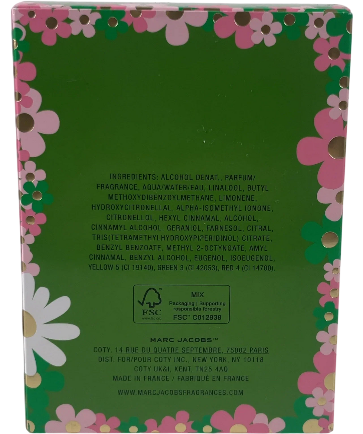 Marc Jacobs Daisy Wild Eau de Parfum, size 50ml — back