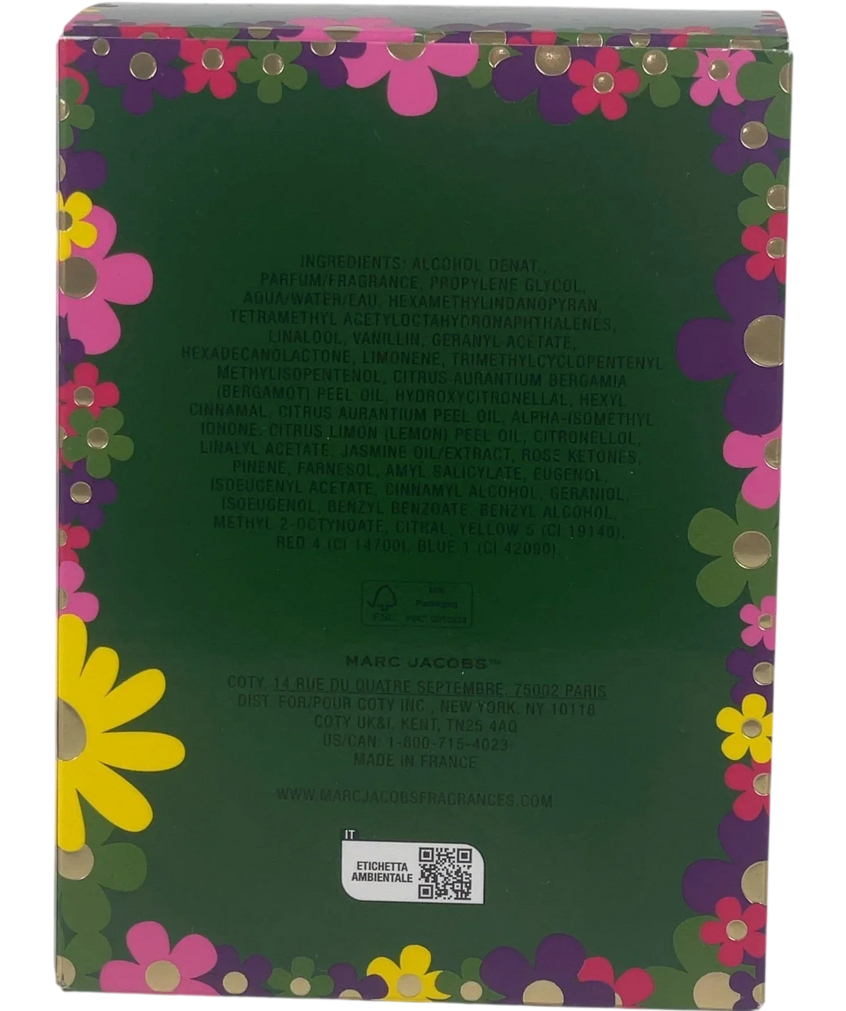 Marc Jacobs Daisy Wild Eau So Extra Eau de Parfum, size 50ml — back