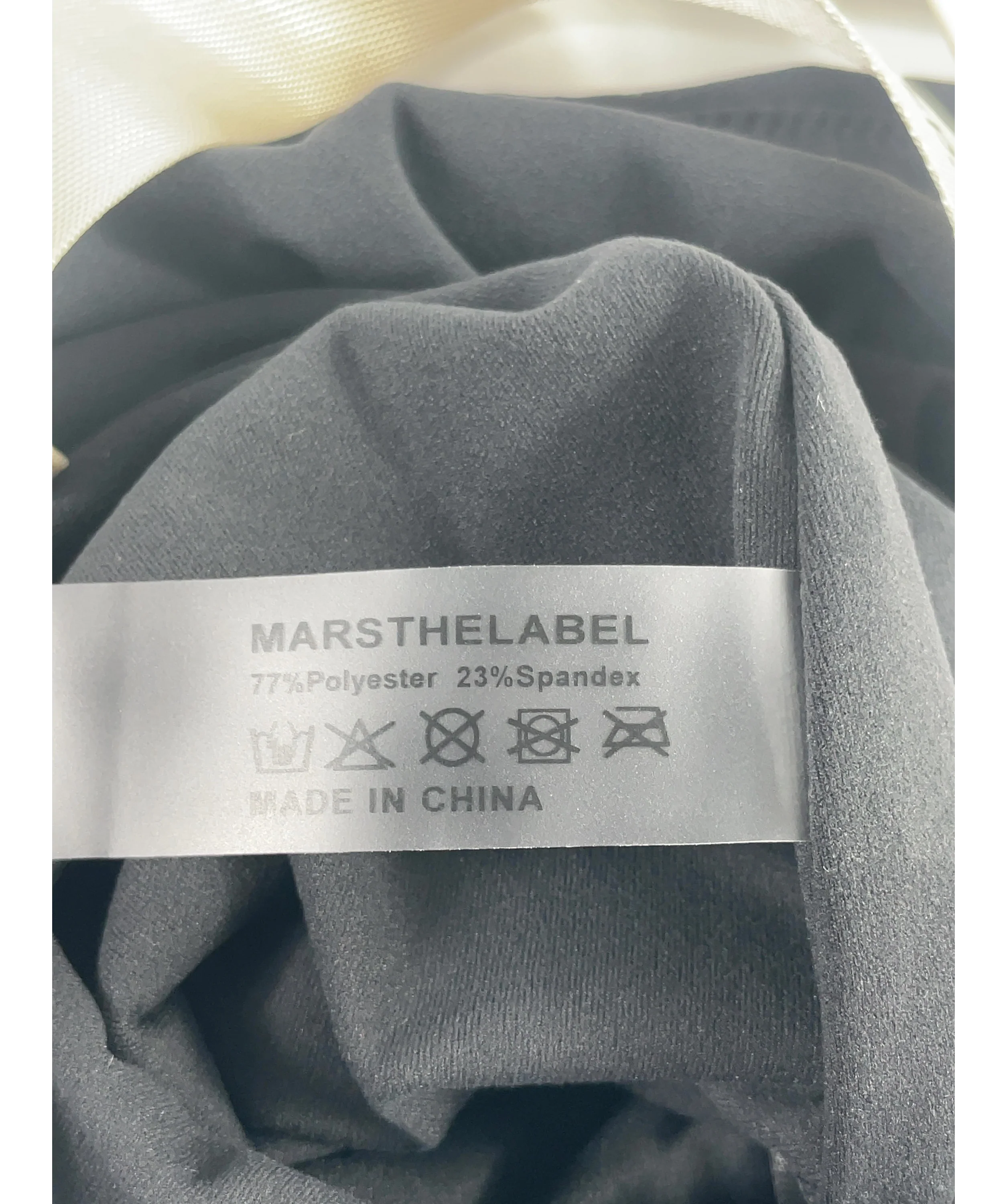 Mars the Label Black Black DOUBLE LAYER  Swim Shorts, size UK 16 — label