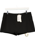 Mars the Label Black Black DOUBLE LAYER  Swim Shorts, size UK 16 — front
