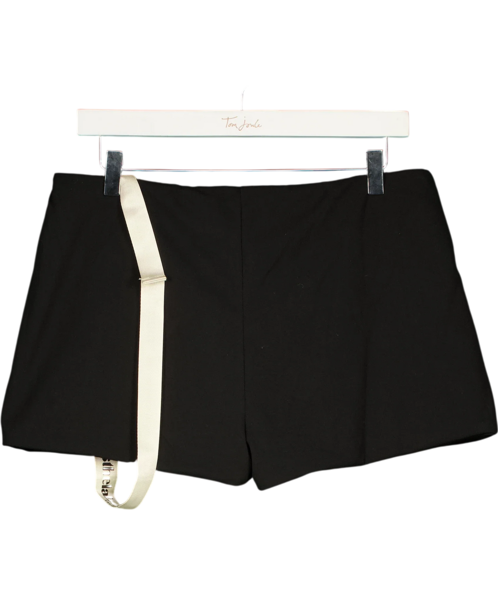 Mars the Label Black Black DOUBLE LAYER  Swim Shorts, size UK 16 — back