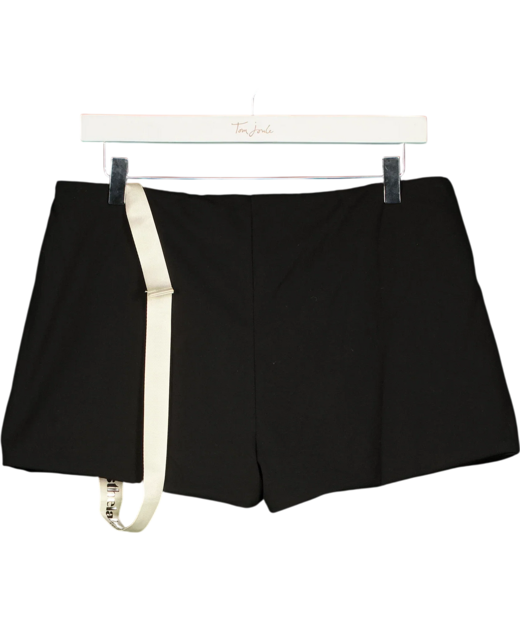 Mars the Label Black Black DOUBLE LAYER  Swim Shorts, size UK 16 — back