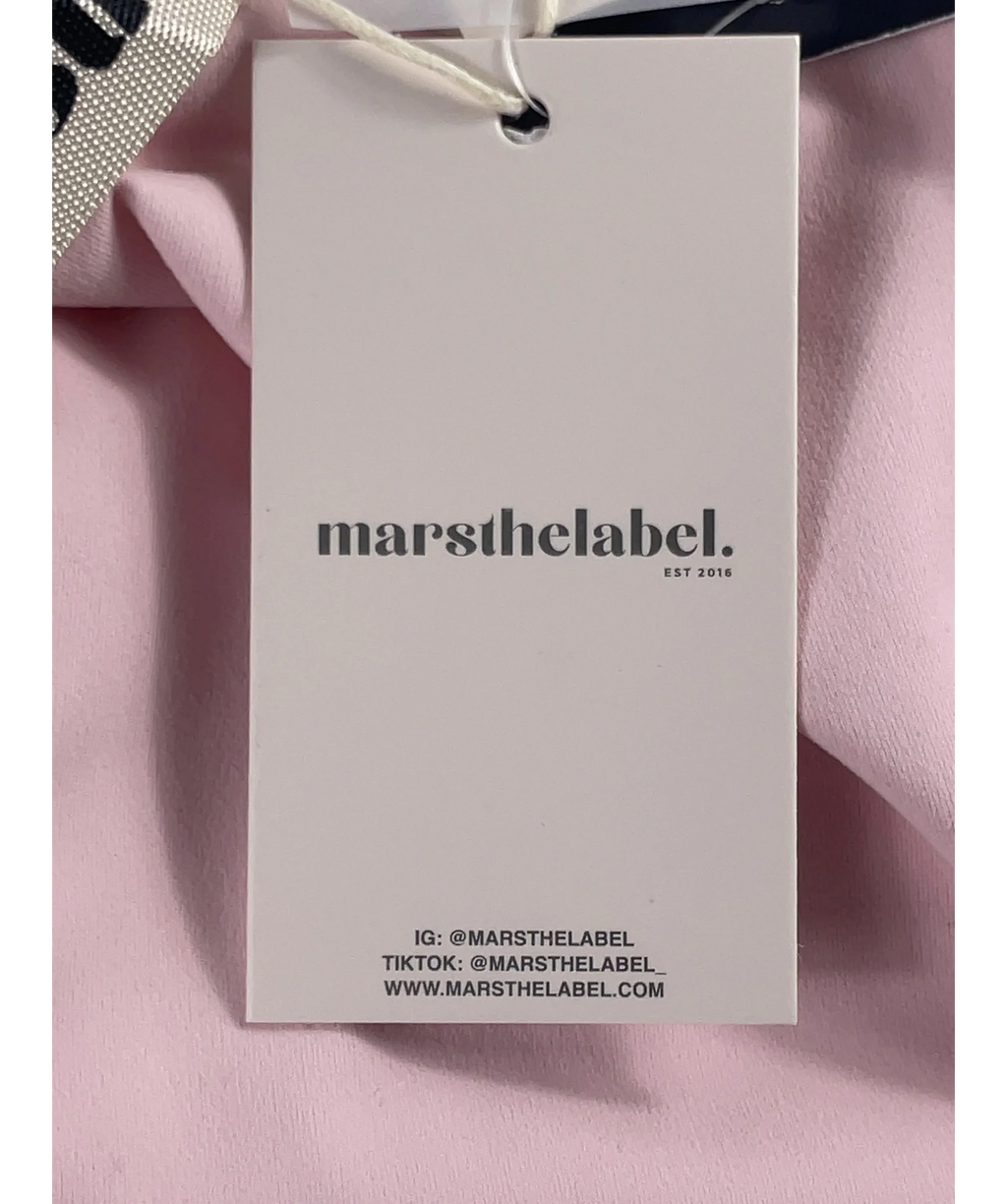 Mars the Label The Maryam Capri Leggings Baby Pink UK 16 — Brand