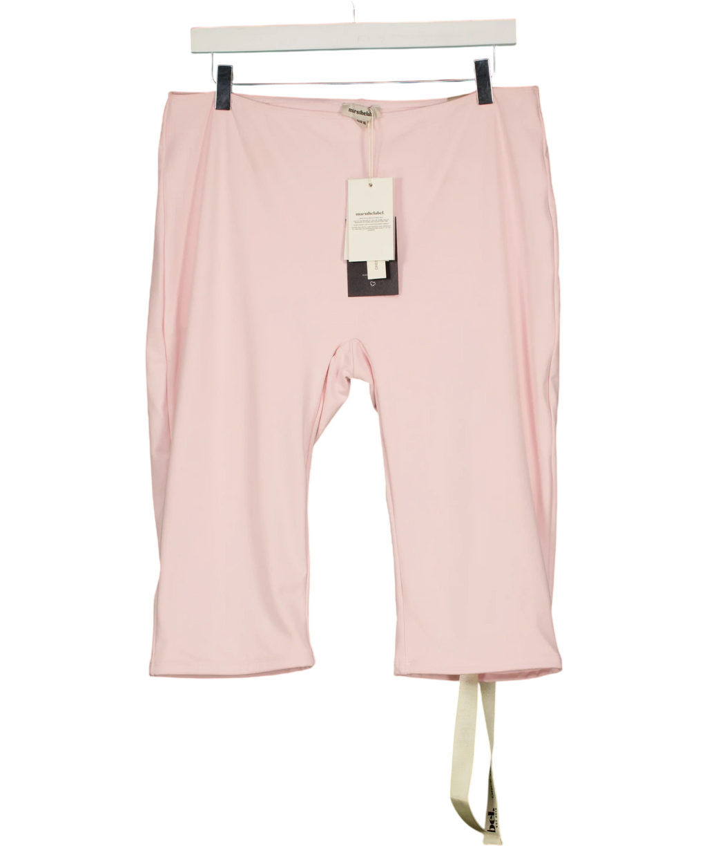 Mars the Label Pink The Maryam Capri Leggings Baby Pink, size UK 16 — front