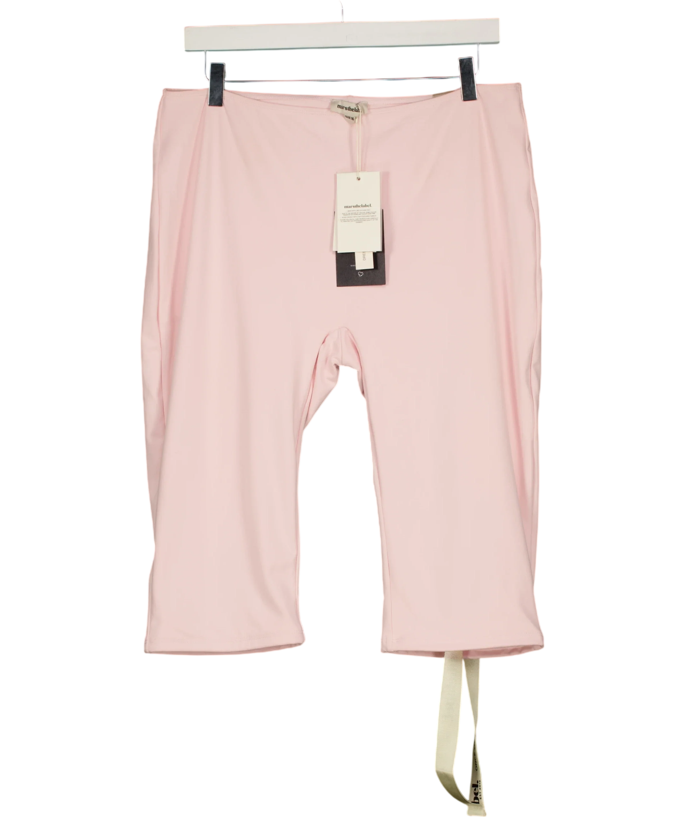 Mars the Label Pink The Maryam Capri Leggings Baby Pink, size UK 16 — front
