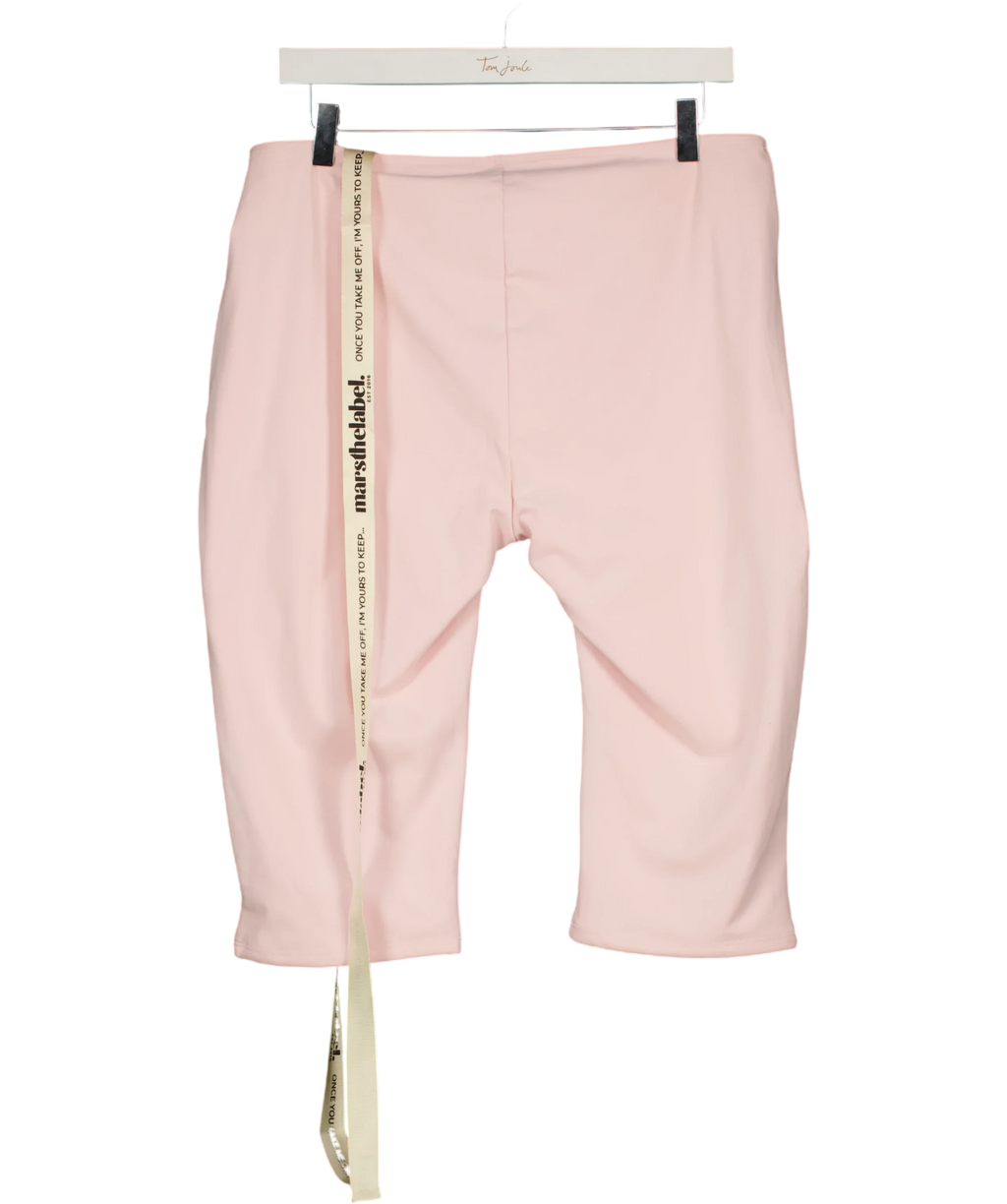Mars the Label Pink The Maryam Capri Leggings Baby Pink, size UK 16 — back