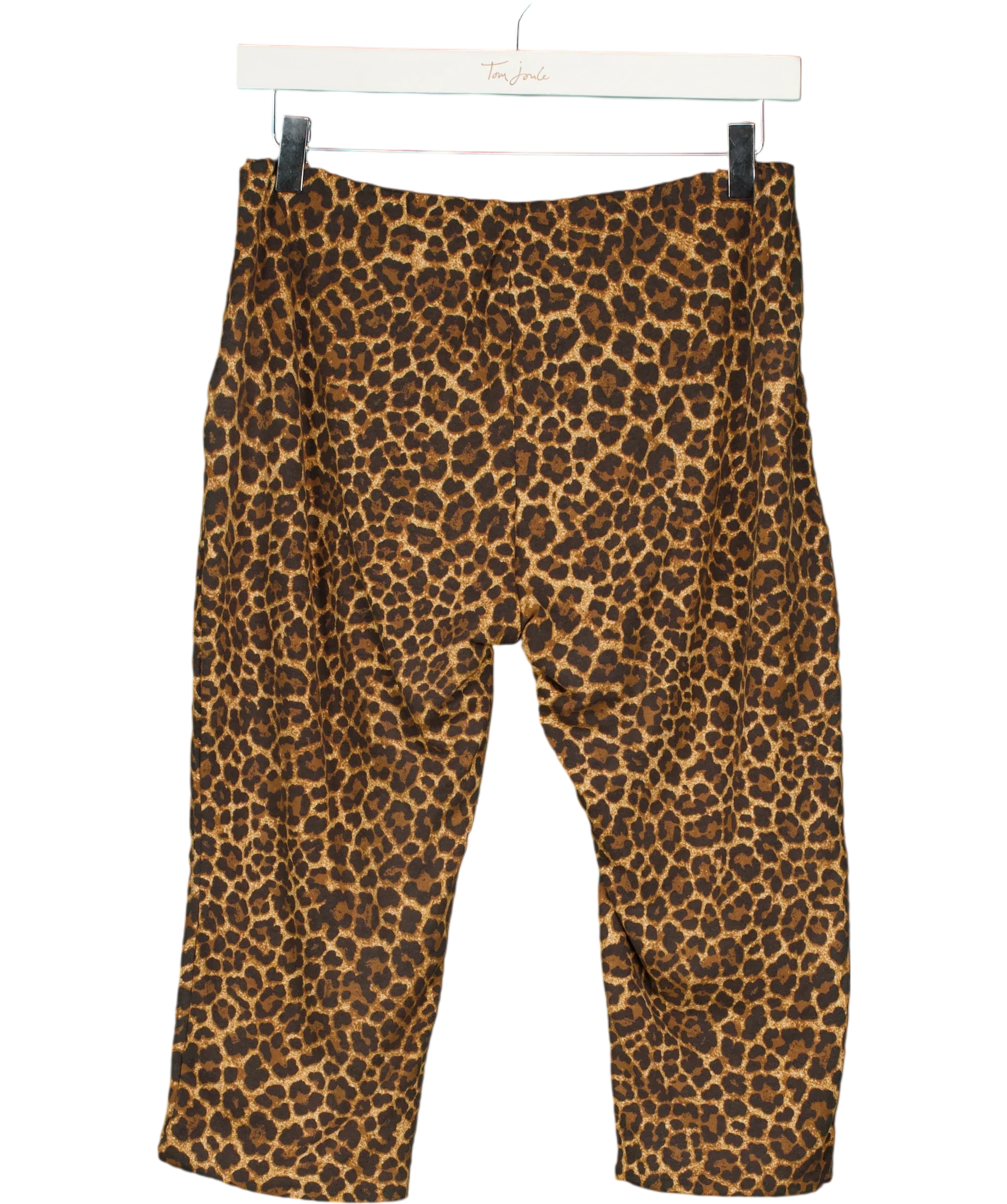 OH POLLY Orange Marlie Modal Capri Leggings Leopard, size UK XL — back