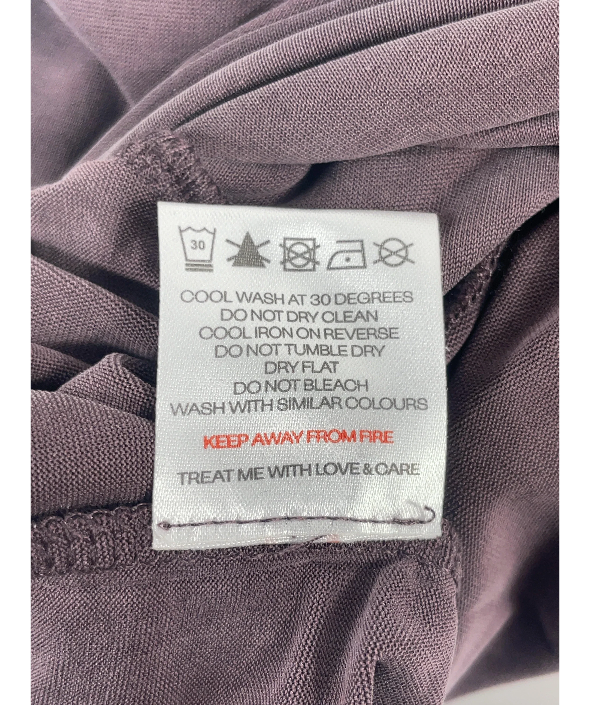 PEACHY DEN Purple Kylie Skort Cocoa  BROWN, size UK XL — label