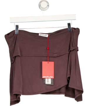 PEACHY DEN Purple Kylie Skort Cocoa  Brown UK XL