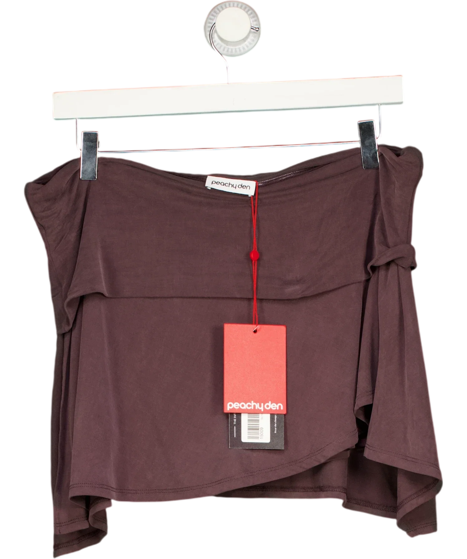 PEACHY DEN Purple Kylie Skort Cocoa  BROWN, size UK XL — front
