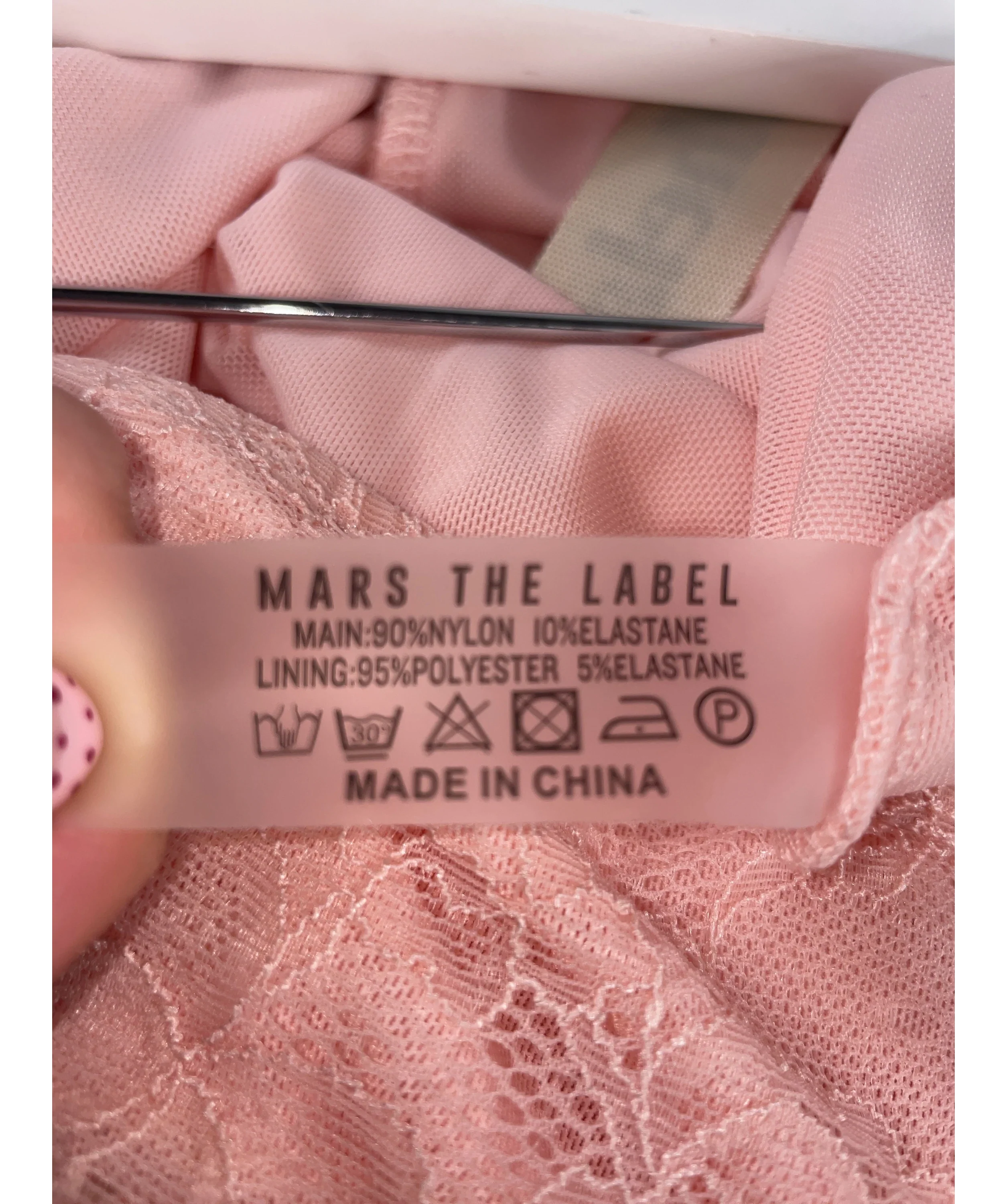 Mars the Label Pink Womens (Girls), size UK 18 — label