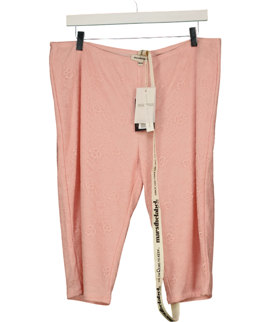 Mars the Label Pink Womens (Girls), size UK 18 — front