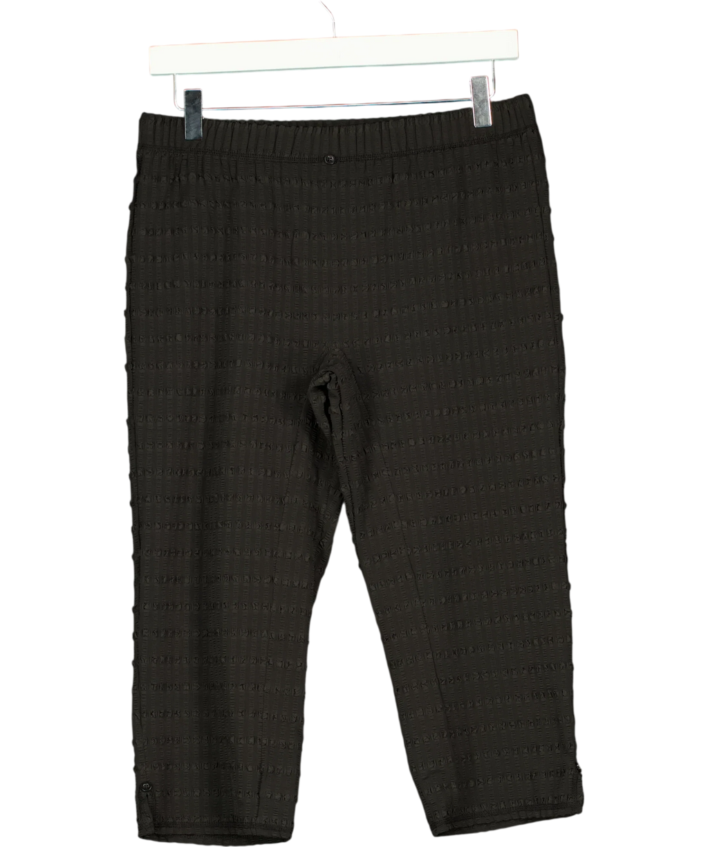 PEACHY DEN Black Cindy Capris Black XL, size UK 18 — front