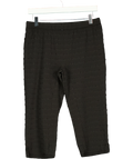 PEACHY DEN Black Cindy Capris Black XL, size UK 18 — front