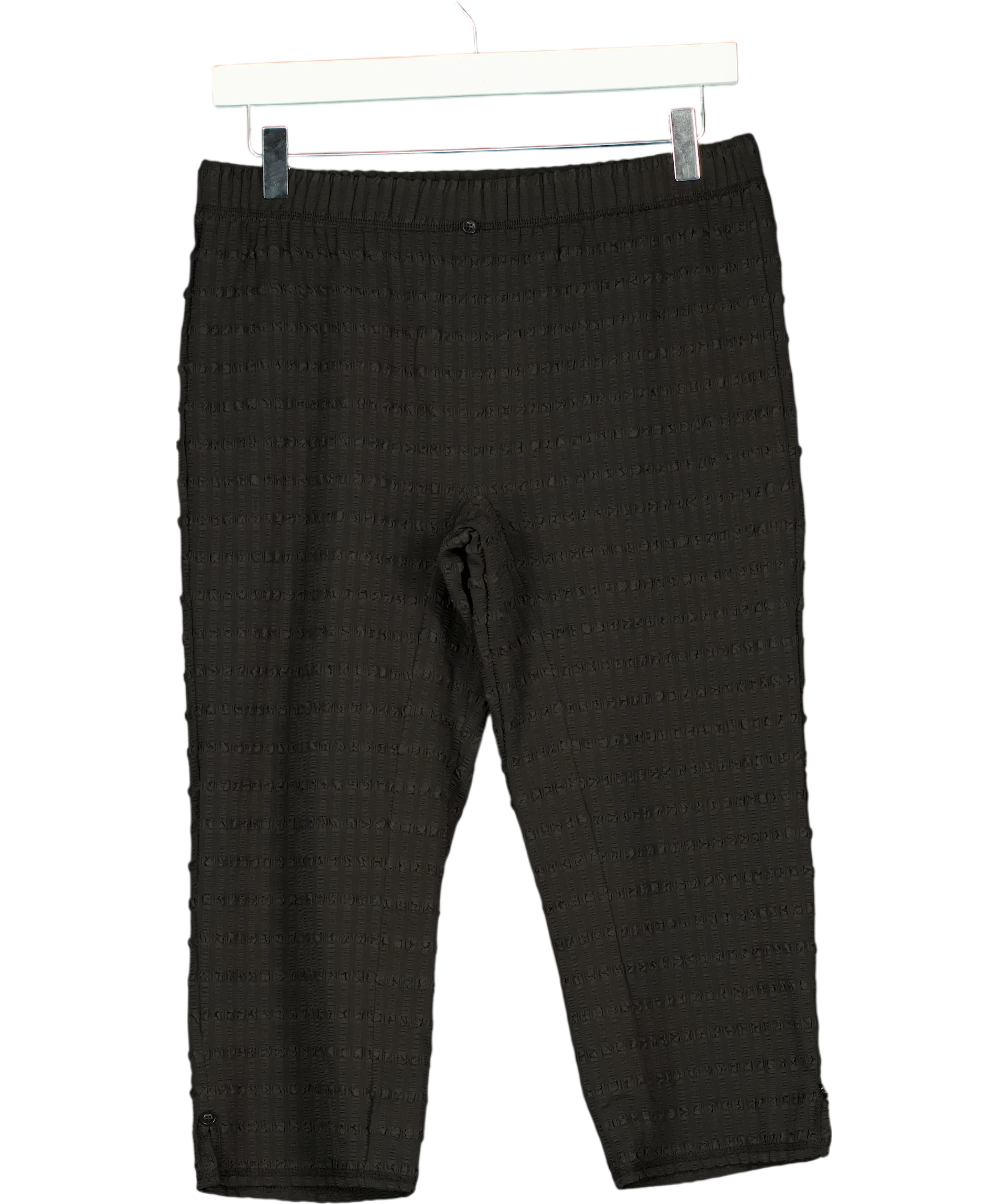 PEACHY DEN Black Cindy Capris Black XL, size UK 18 — front