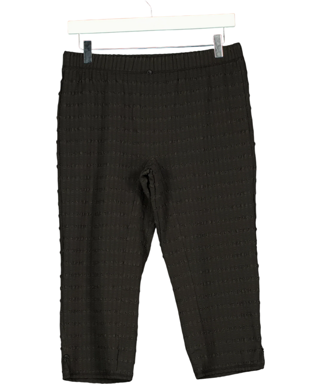 PEACHY DEN Black Cindy Capris Black XL, size UK 18 — front