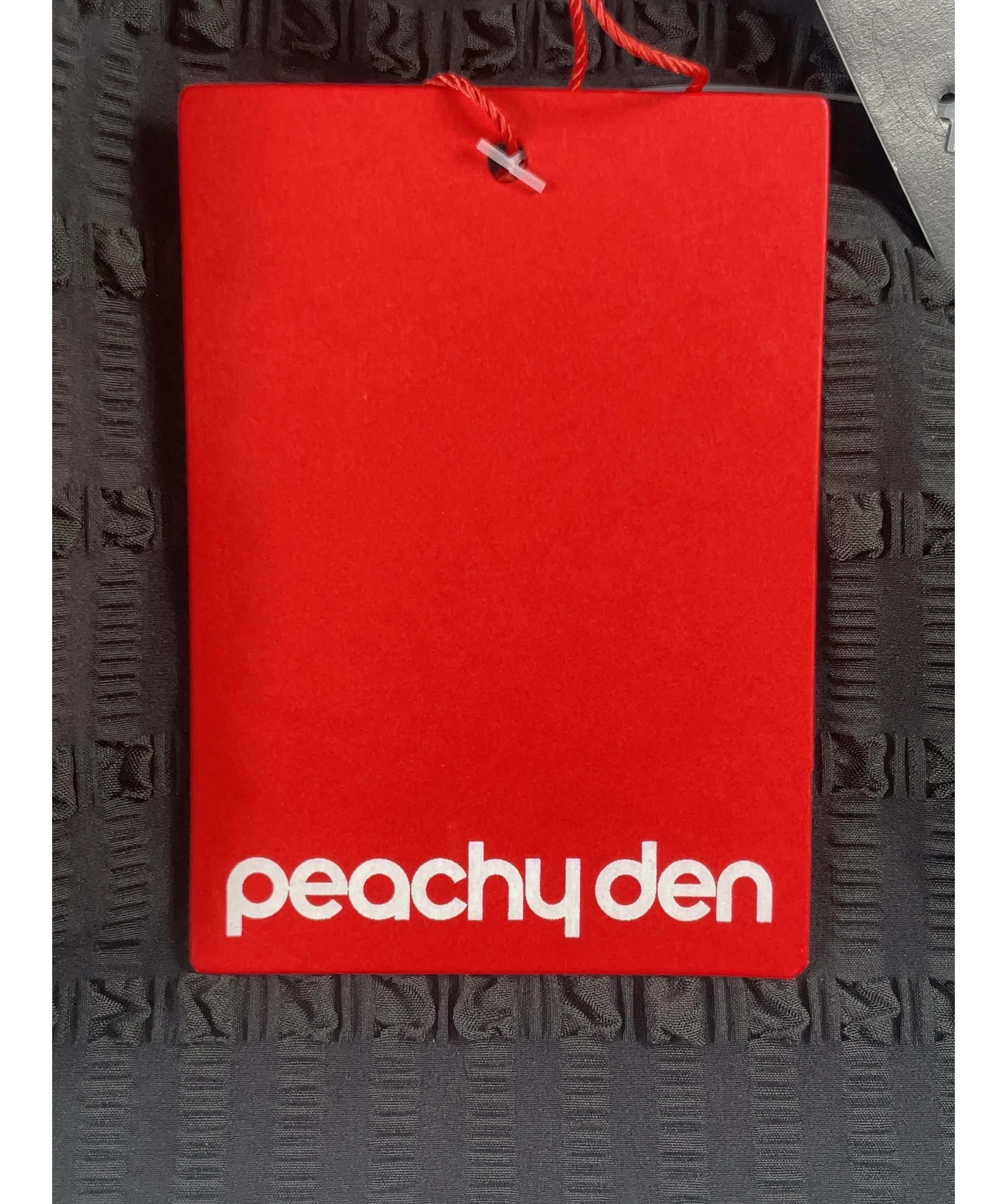PEACHY DEN Black Cindy Skirt Capris Black, size UK XL — detail
