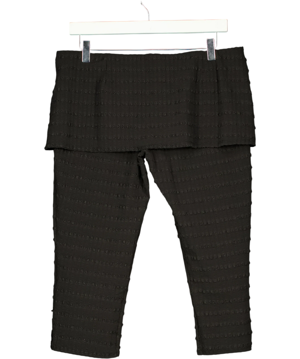 PEACHY DEN Black Cindy Skirt Capris Black, size UK XL — back