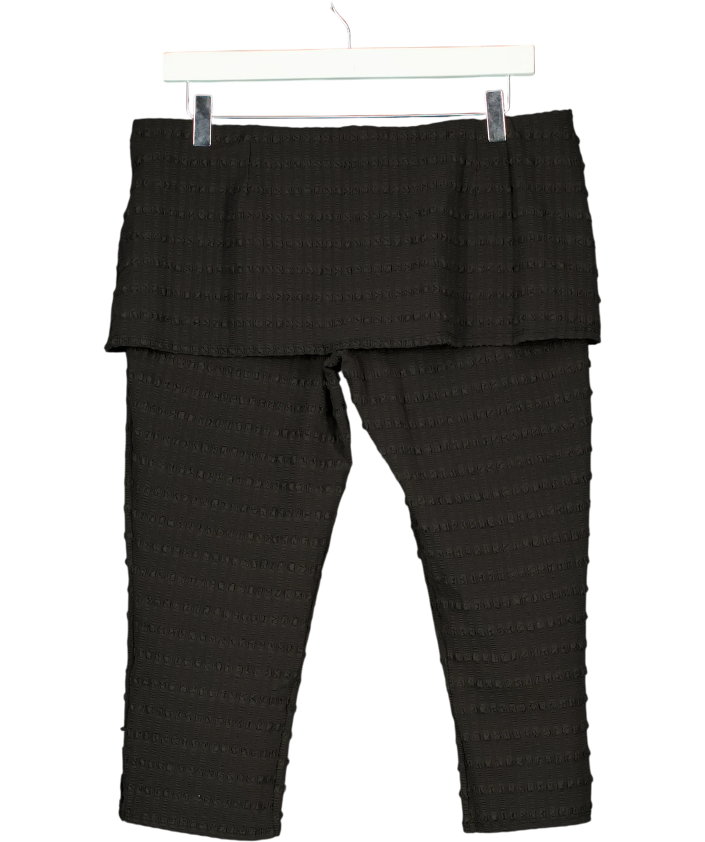 PEACHY DEN Black Cindy Skirt Capris Black, size UK XL — back