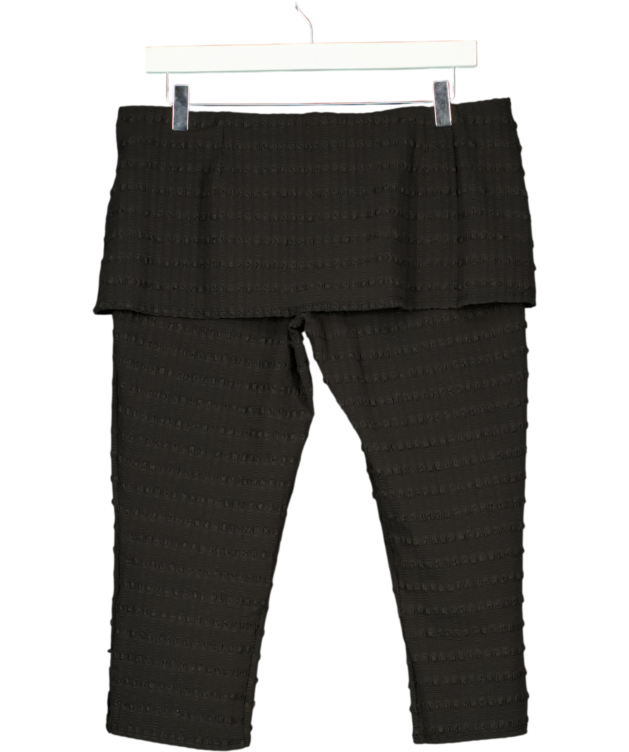 PEACHY DEN Black Cindy Skirt Capris Black, size UK XL — back