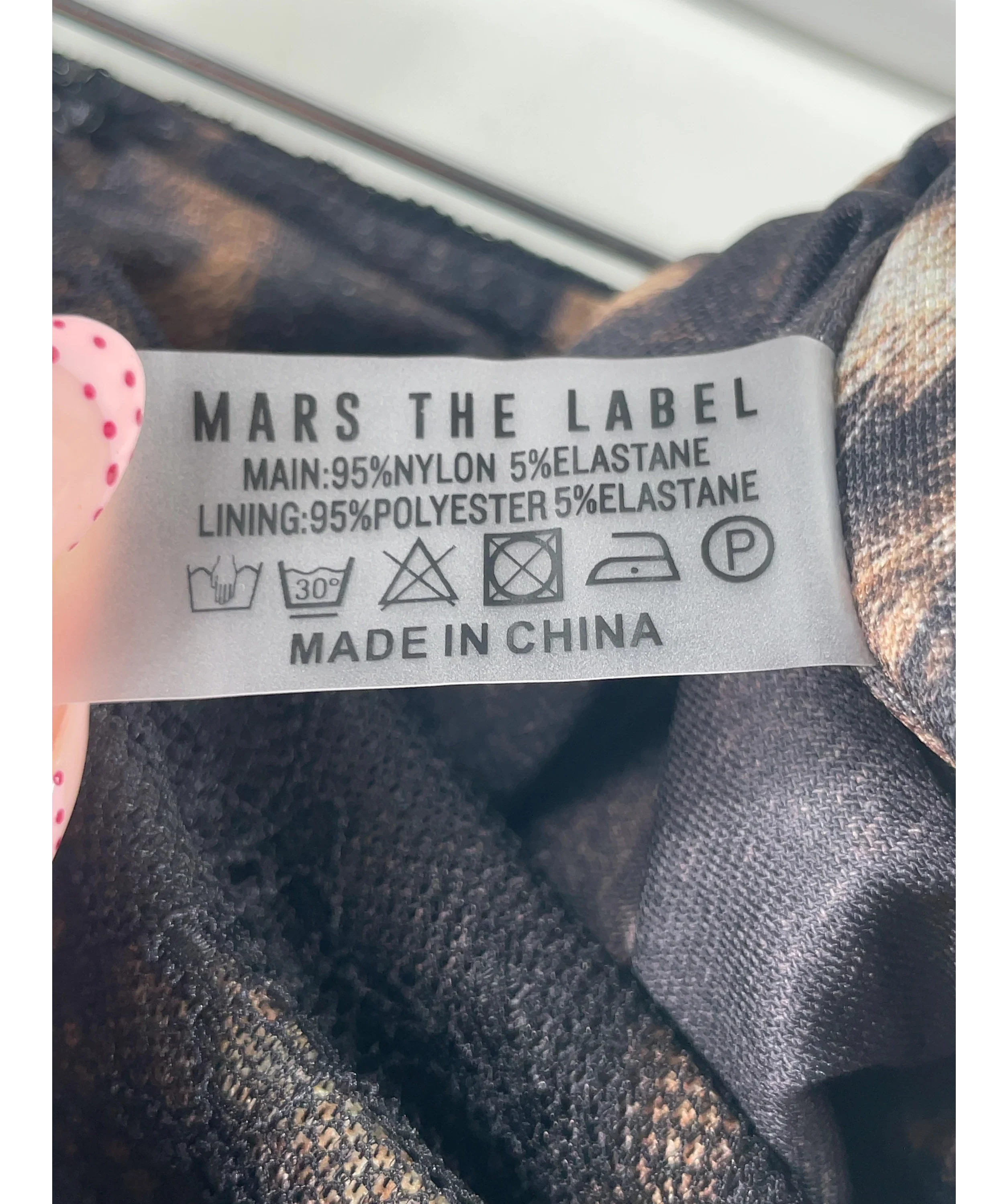 Mars the Label Black The Jayde Mini Skirt in Leopard Print, size UK 18 — label