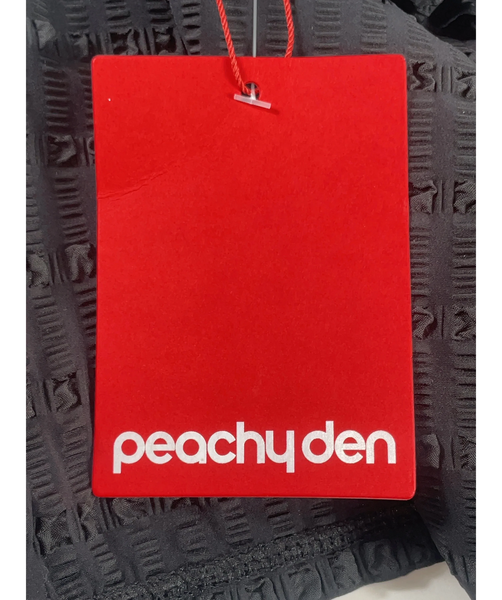 PEACHY DEN Black Cindy Mini Skort Black Size XL, size UK 14 — detail