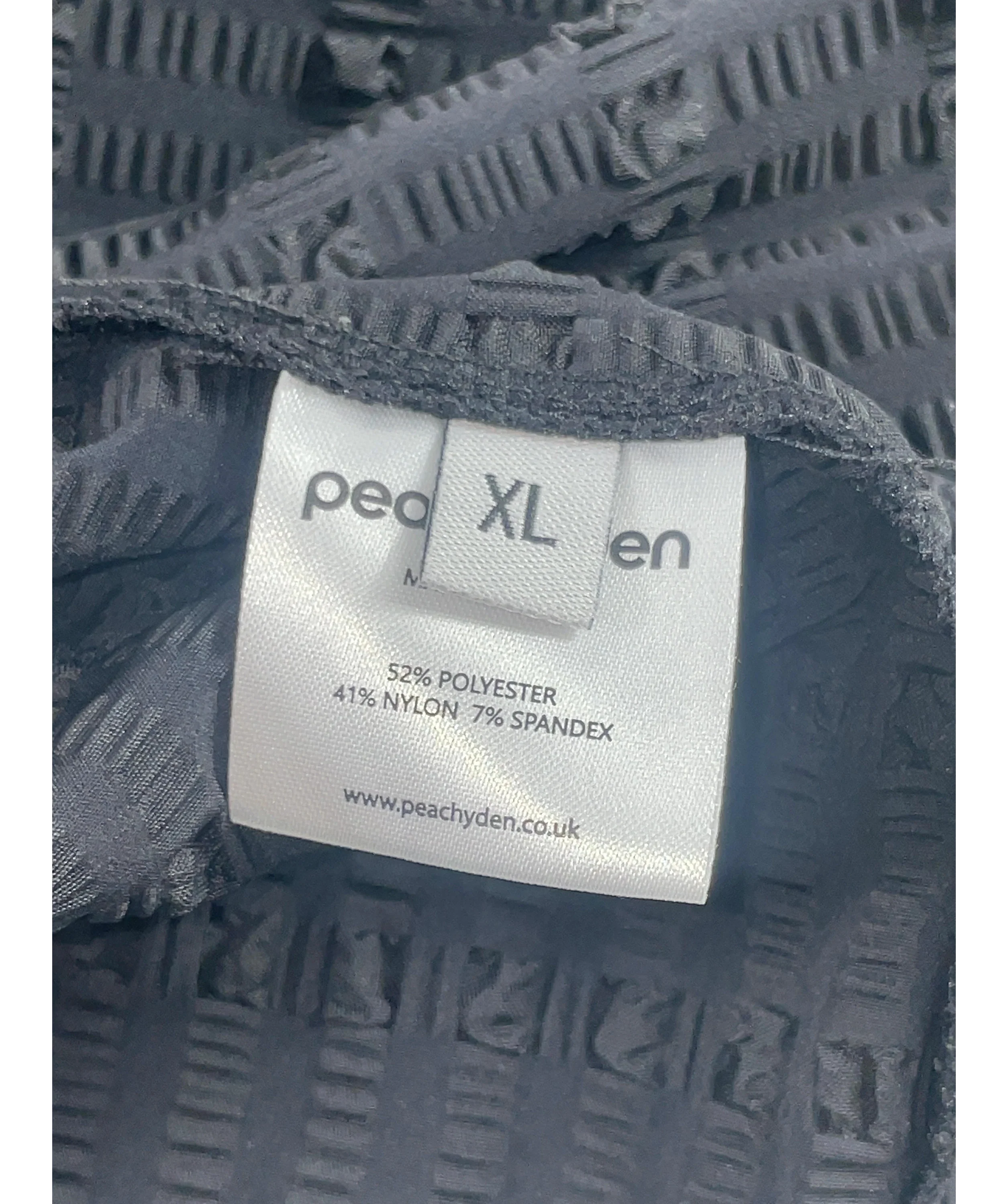 PEACHY DEN Black Cindy Mini Skort Black Size XL, size UK 14 — label