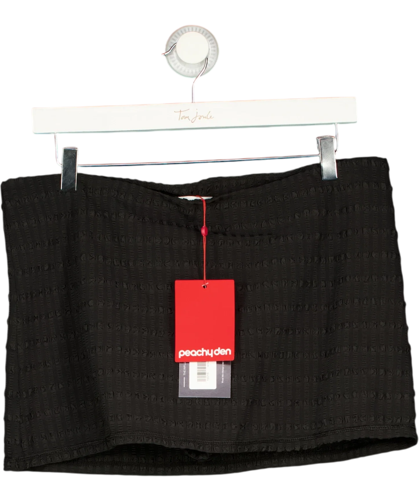 PEACHY DEN Black Cindy Mini Skort Black Size XL, size UK 14 — front