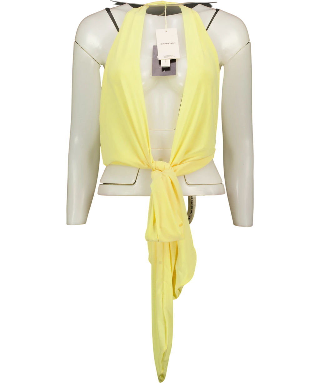 Mars the Label Yellow The Kellie Multiway Top Yellow, size UK 16 — front