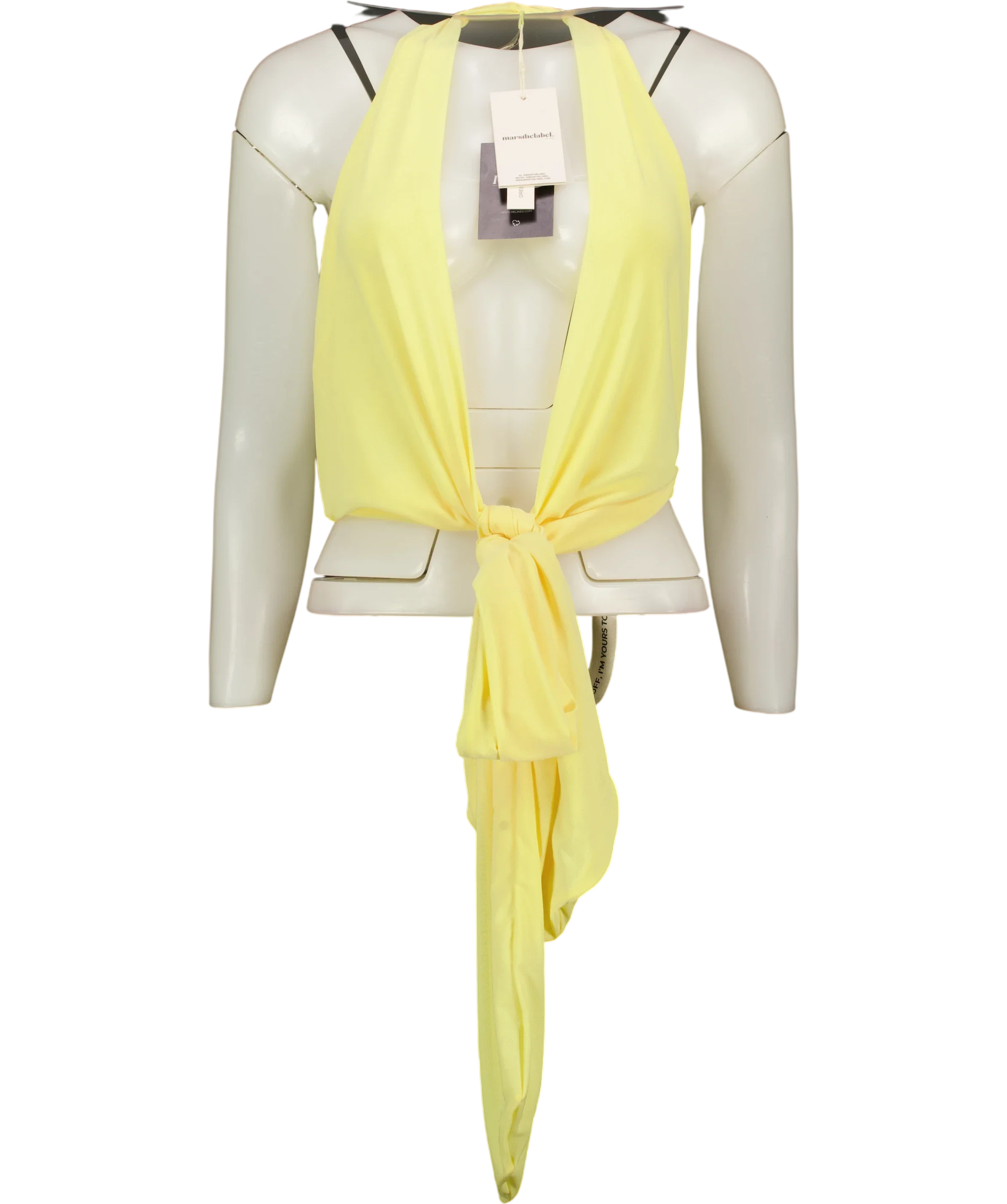 Mars the Label Yellow The Kellie Multiway Top Yellow, size UK 16 — front