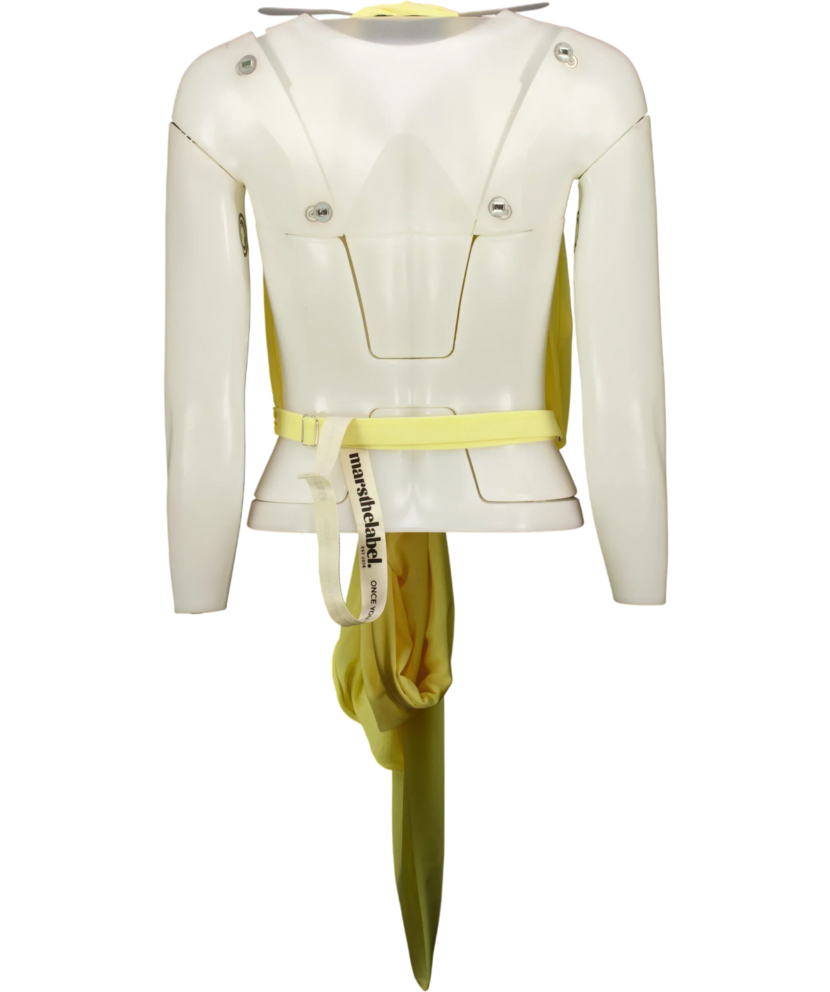 Mars the Label Yellow The Kellie Multiway Top Yellow, size UK 16 — back