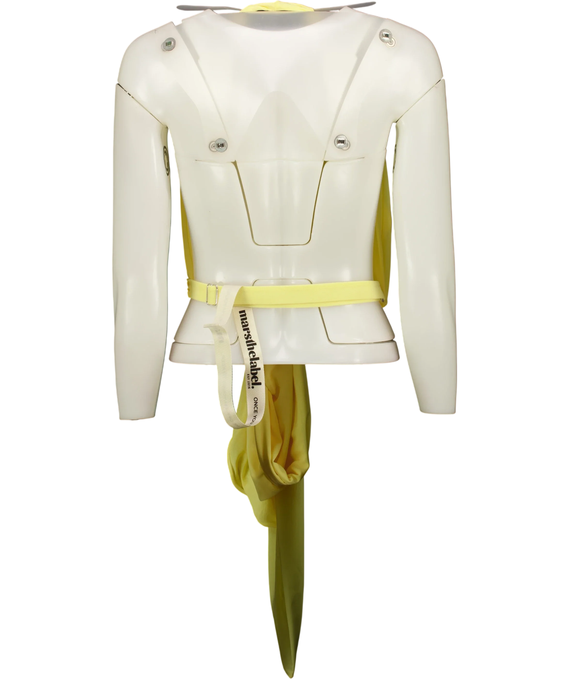 Mars the Label Yellow The Kellie Multiway Top Yellow, size UK 16 — back