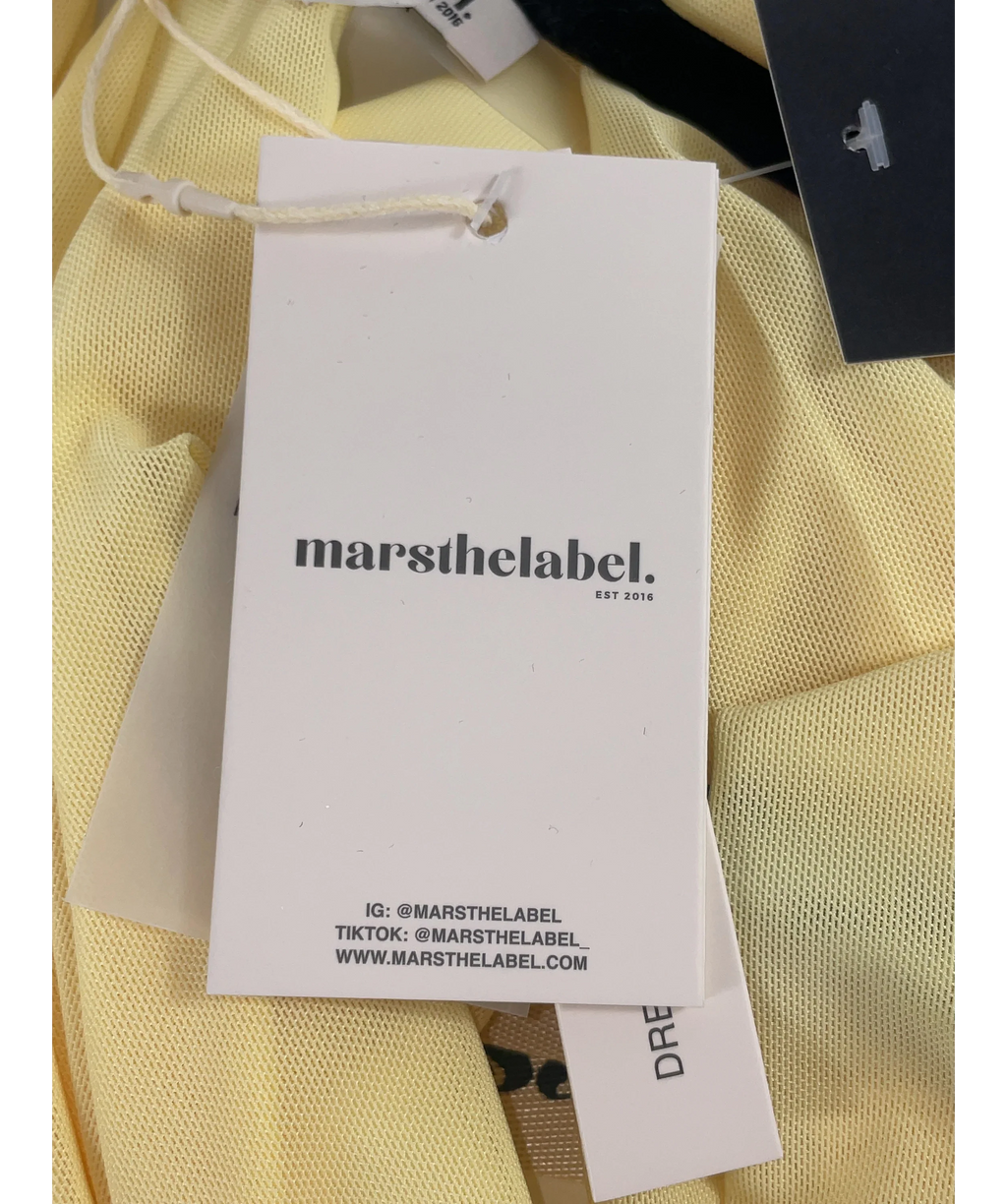 Mars the Label Yellow The Kellie Multiway Top Yellow, size UK 18 — detail