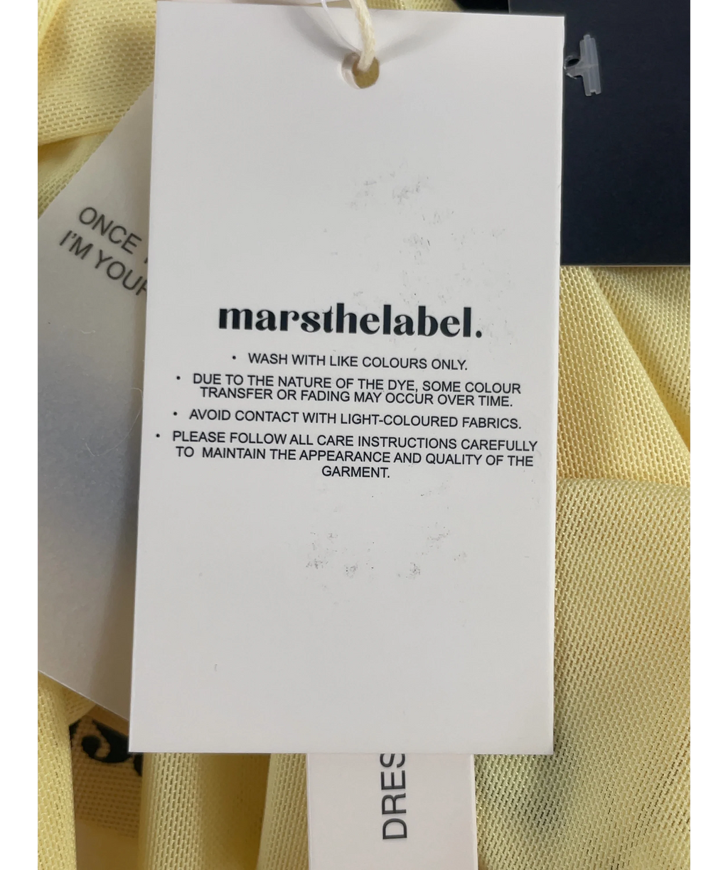Mars the Label Yellow The Kellie Multiway Top Yellow, size UK 18 — label