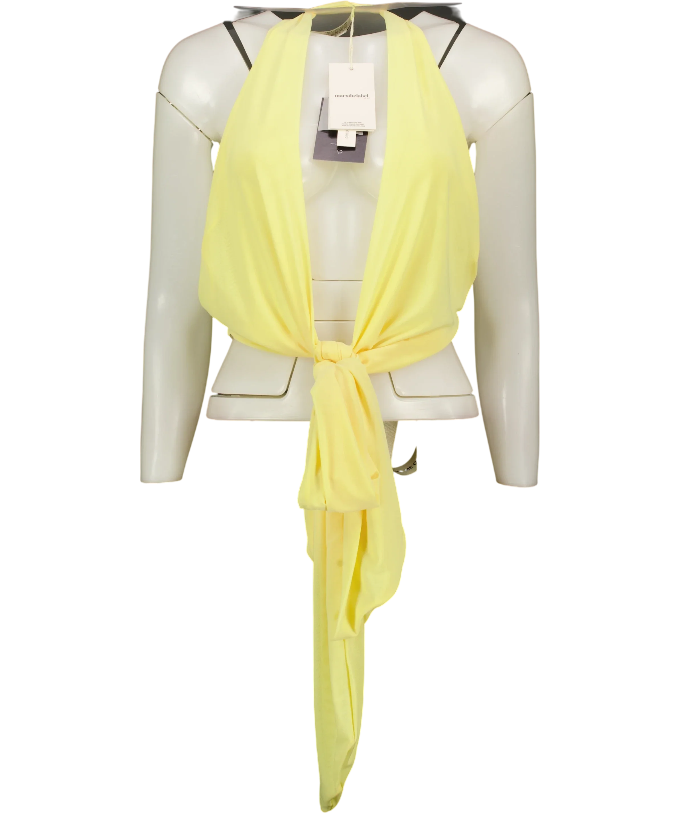 Mars the Label Yellow The Kellie Multiway Top Yellow, size UK 18 — front