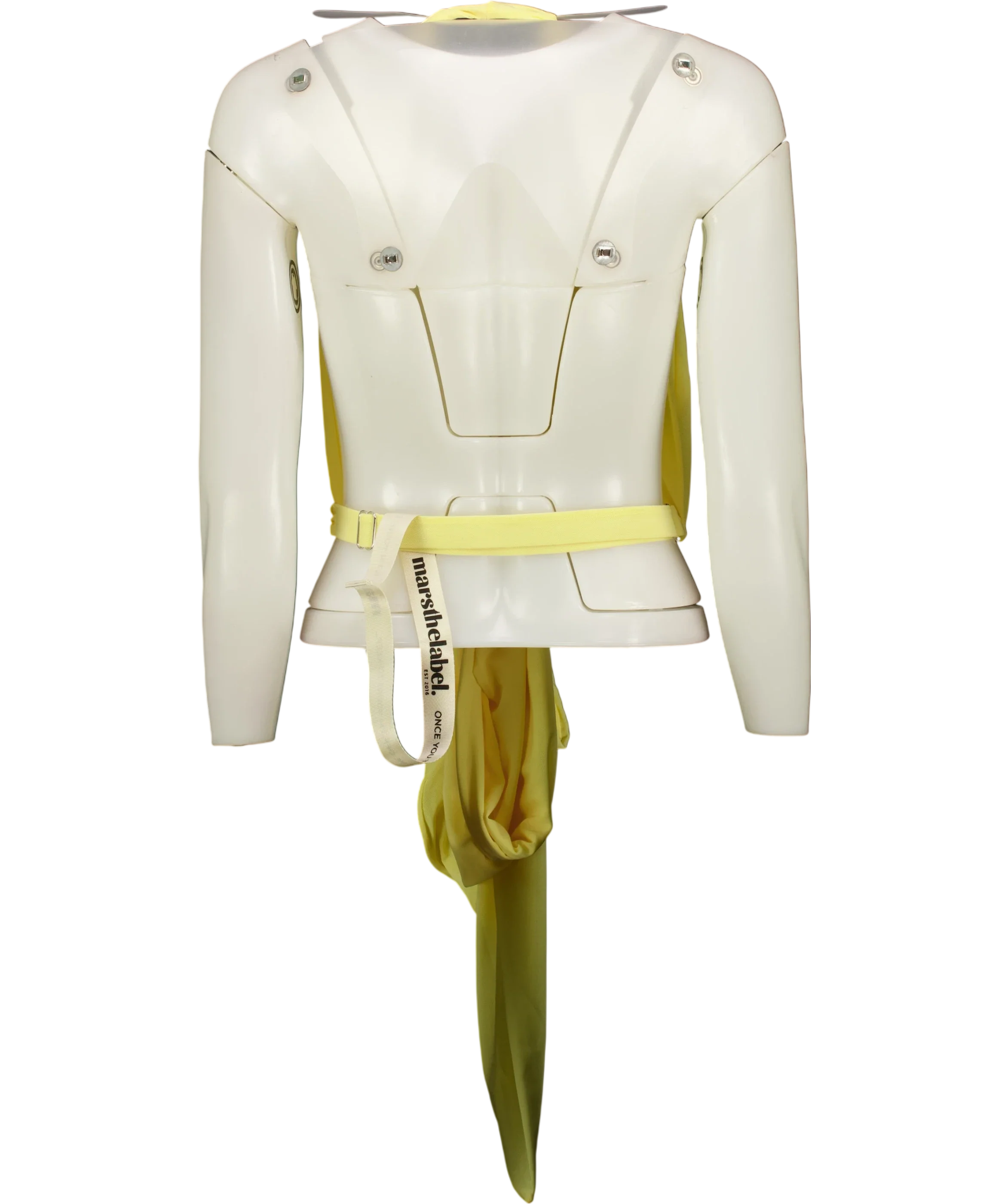 Mars the Label Yellow The Kellie Multiway Top Yellow, size UK 18 — back