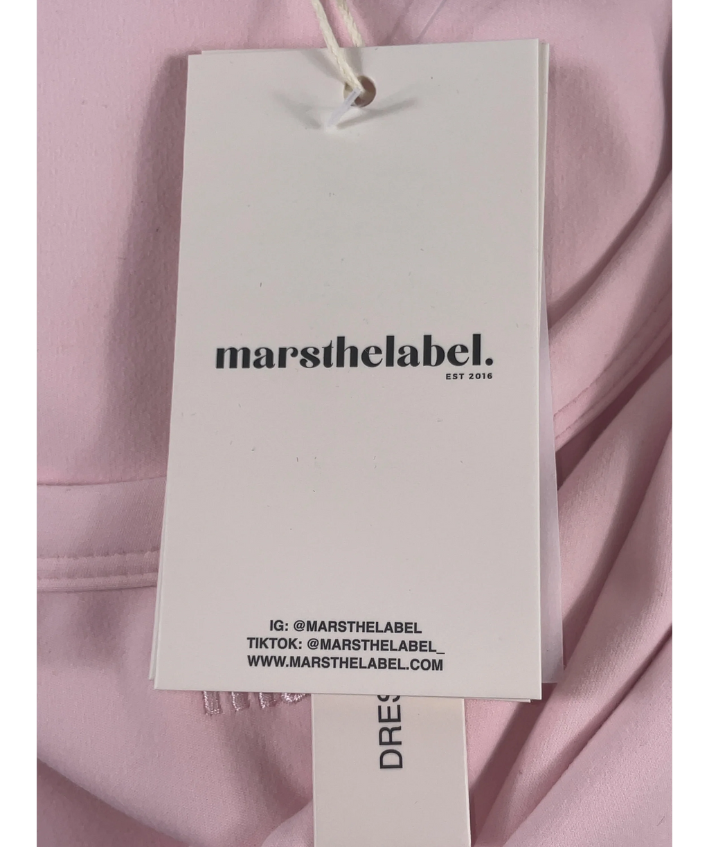 Mars the Label Pink The Sculpt Vest Top Baby Pink, size UK 16 — detail