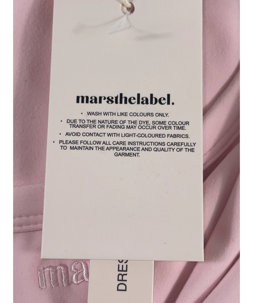 Mars the Label Pink The Sculpt Vest Top Baby Pink, size UK 16 — label