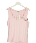 Mars the Label Pink The Sculpt Vest Top Baby Pink, size UK 18 — front