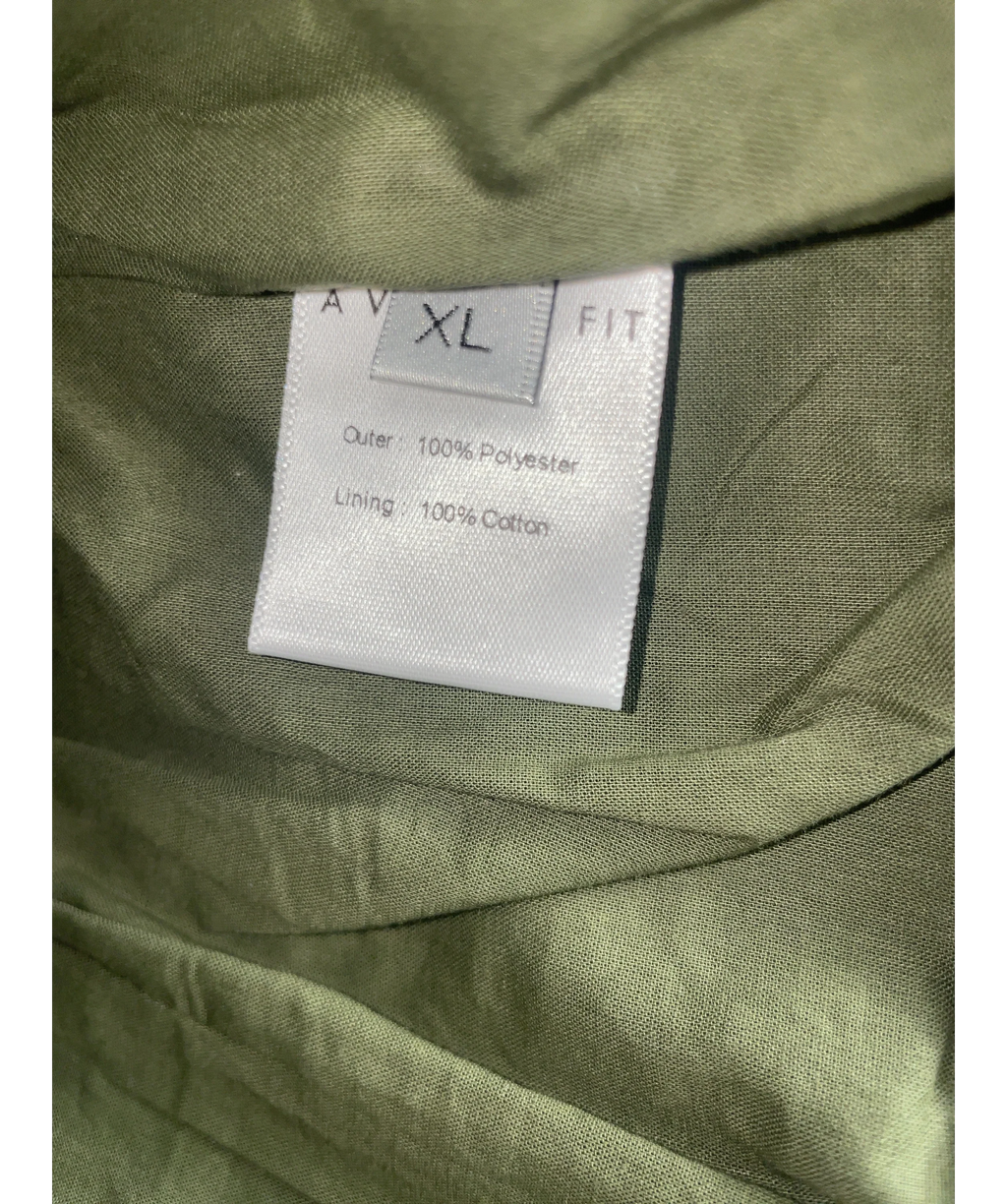 A VINTAGE FIT Green Faux Croc Leather  Zip Up Vest Cypress Green  XL, size UK 14 — label