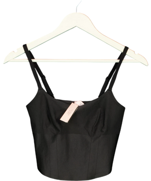 Victoria's Secret Black Smoothing Shimmer Corset Top UK L