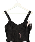Victoria's Secret Black Black Lace Corset Bra Top, size UK L — front