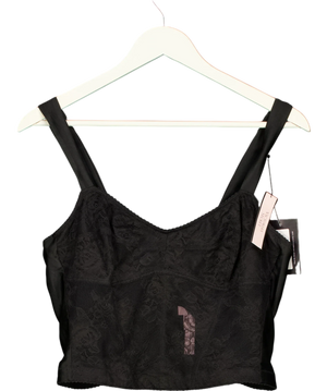 Victoria's Secret Black Lace Corset Bra Top UK L