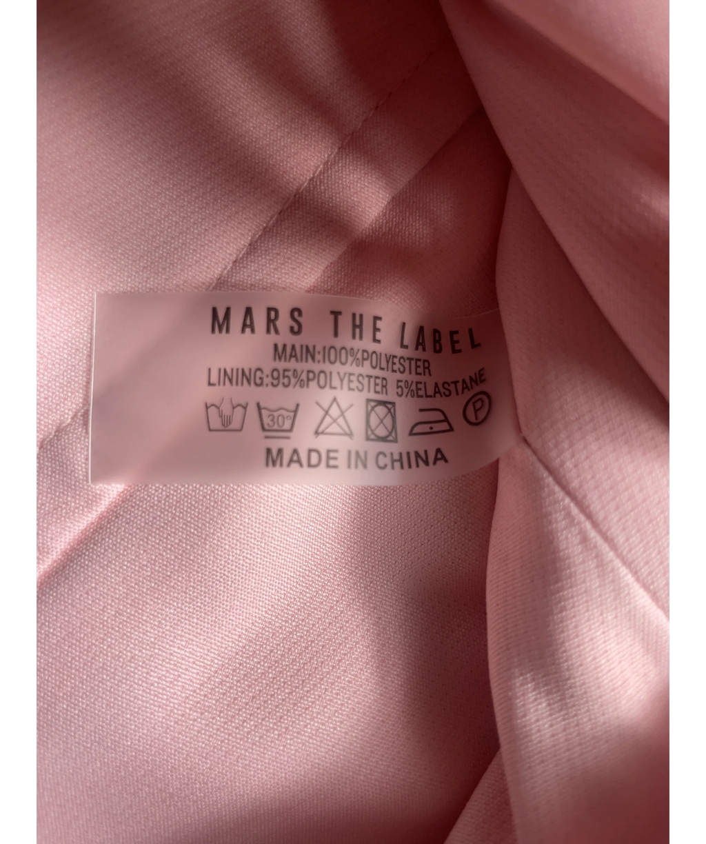Mars the Label Pink The Everly Lace Up Corset Top Baby Pink, size UK 14 — label