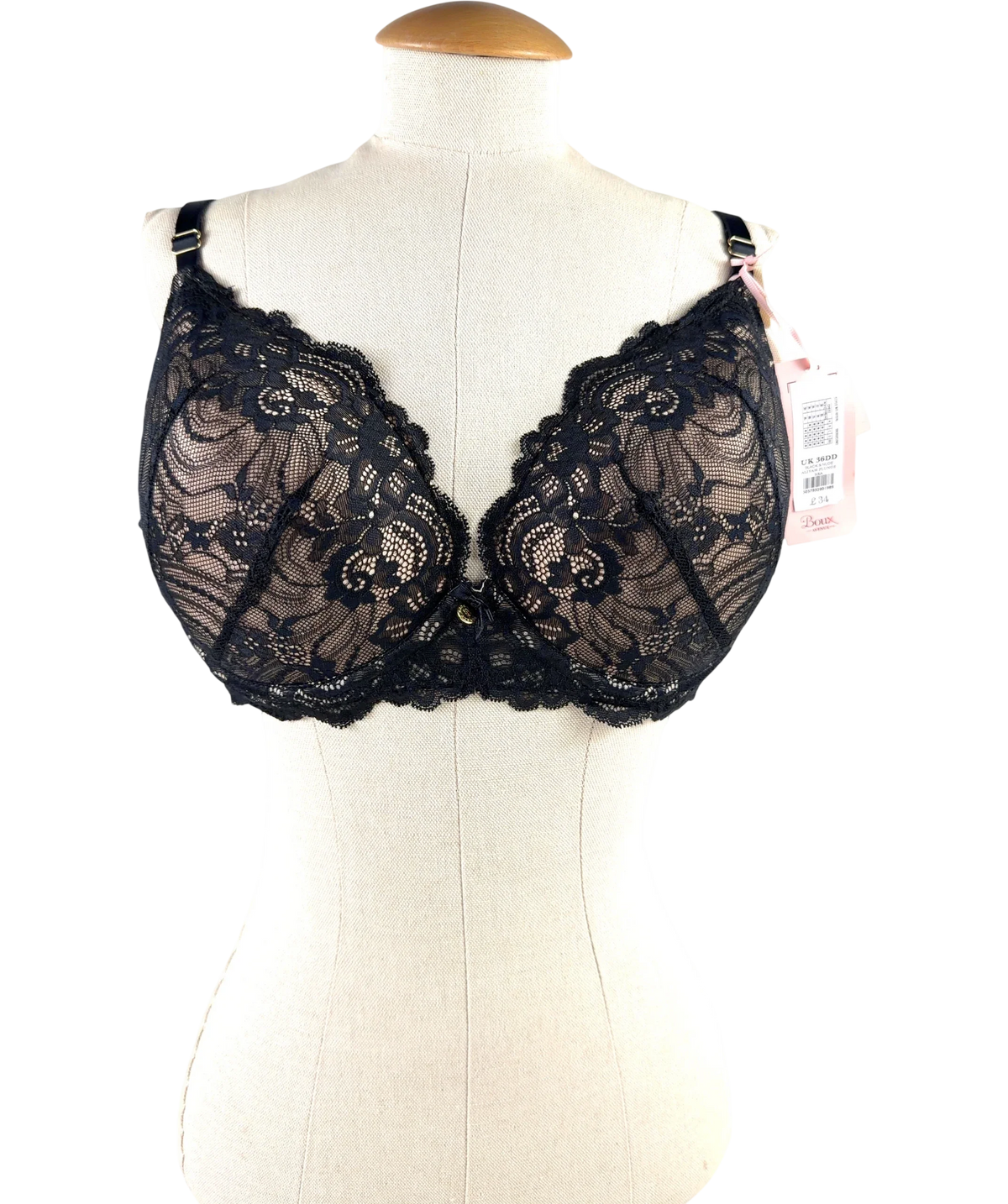 boux avenue Black Colour, size UK 36DD — front